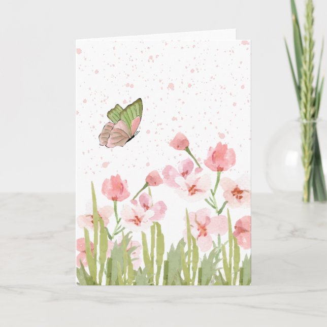Tarjeta de felicitación personalizada doblada (Anverso)