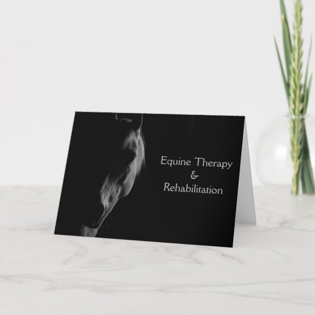 Tarjeta de felicitación personalizada doblada Dark (Anverso)