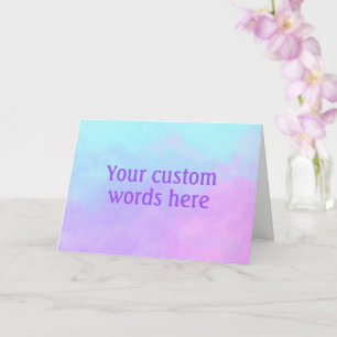 Tarjeta de Felicitación Personalizada en Blanco
