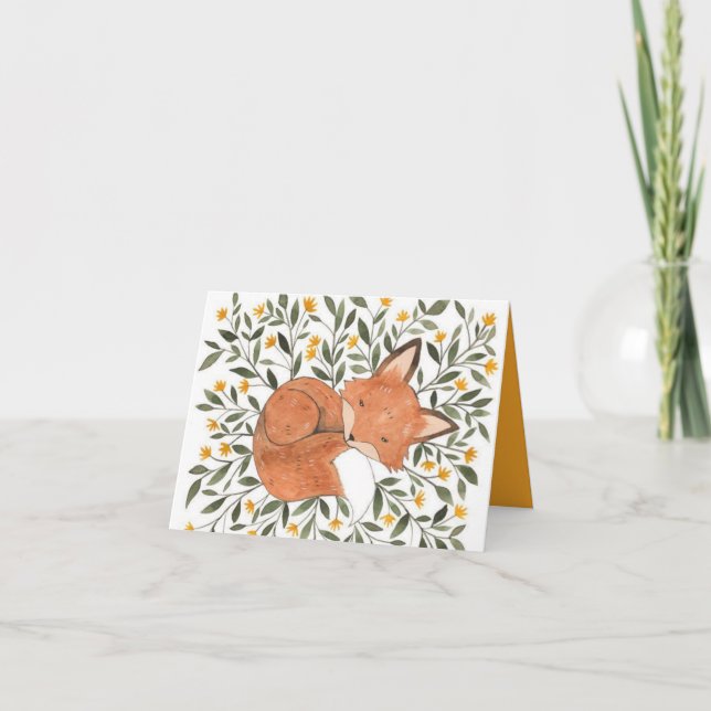 Tarjeta de felicitación personalizada - Lazy Sprin (Anverso)