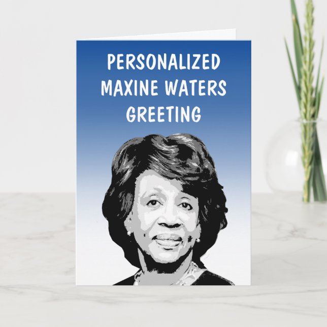 Tarjeta de felicitación personalizada Maxine Water (Anverso)
