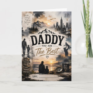 Tarjeta de felicitación personalizada Papá es el m