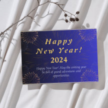 Tarjeta de felicitación personalizada para Año Nue