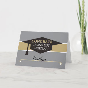 Tarjeta de felicitación personalizada para becario