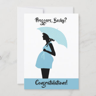 Tarjeta de Felicitación Personalizada para Embaraz
