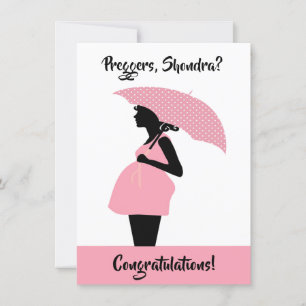 Tarjeta de Felicitación Personalizada para Embaraz