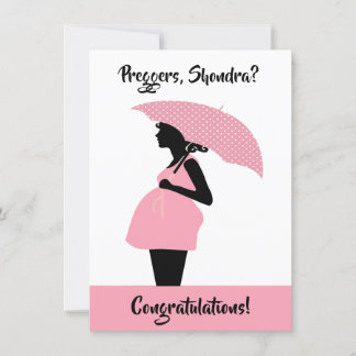 Tarjeta de Felicitación Personalizada para Embaraz