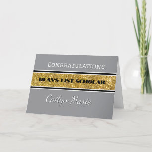 Tarjeta de felicitación personalizada para la list