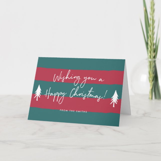Tarjeta de felicitación personalizada para Navidad (Anverso)
