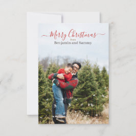 Tarjeta de felicitación personalizada para Navidad