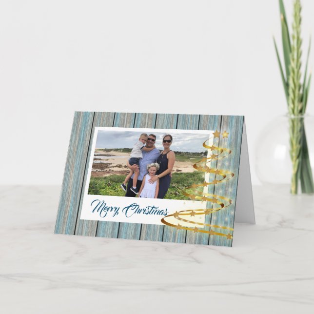 Tarjeta de felicitación personalizada para Navidad (Anverso)