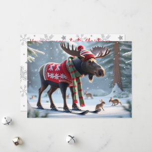 Tarjeta de felicitación personalizada para Navidad