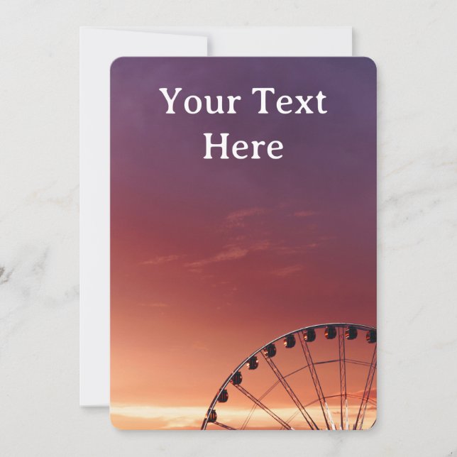 Tarjeta de Felicitación Personalizada para Ocasion (Anverso)