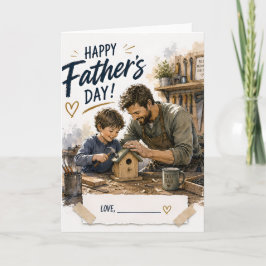 Tarjeta de Felicitación Personalizada para Padre e