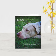 Tarjeta de felicitación personalizada para perros