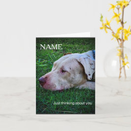 Tarjeta de felicitación personalizada para perros