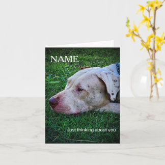 Tarjeta de felicitación personalizada para perros