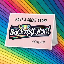 Tarjeta de felicitación personalizada plegada para