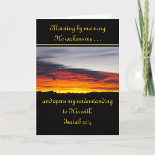 Tarjeta de felicitación personalizada Sunrise Scri