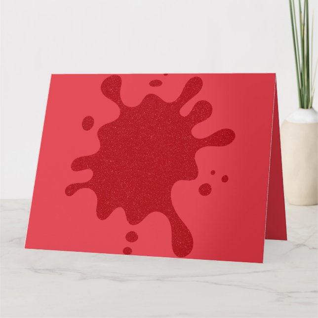 Tarjeta de Felicitación Personalizada Tomato Red S (Anverso)