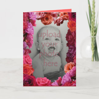 Tarjeta de felicitación Personalizado de flores ro