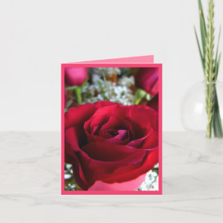 Tarjeta de felicitación Personalizado de flores ro