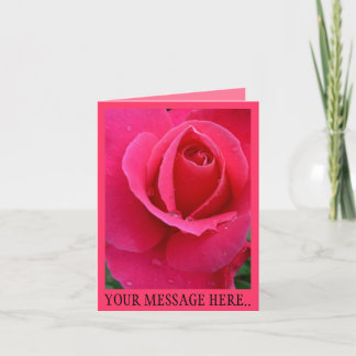 Tarjeta de felicitación Personalizado de flores ro