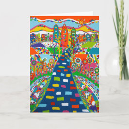 Tarjeta de felicitación Philadelphia Skyline