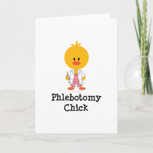 Tarjeta de felicitación Phlebotomy Chick