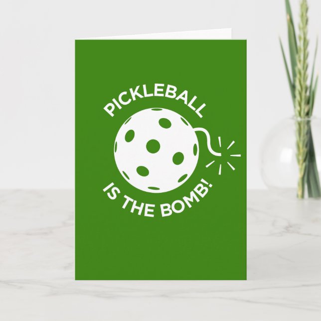 Tarjeta de Felicitación - PICKLEBALL ES LA BOMBA! (Anverso)