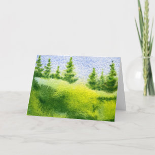 Tarjeta de felicitación "Pines on a Hill #1"