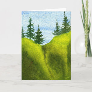 Tarjeta de felicitación "Pines on a Hill #2"