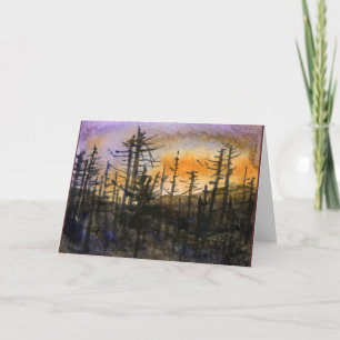 Tarjeta de felicitación Pinescape