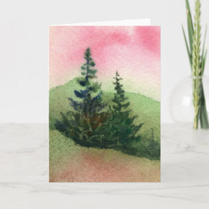 Tarjeta de felicitación Pinescape