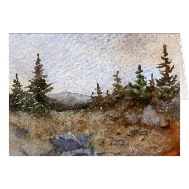 Tarjeta de felicitación Pinescape (Anverso (Horizontal))