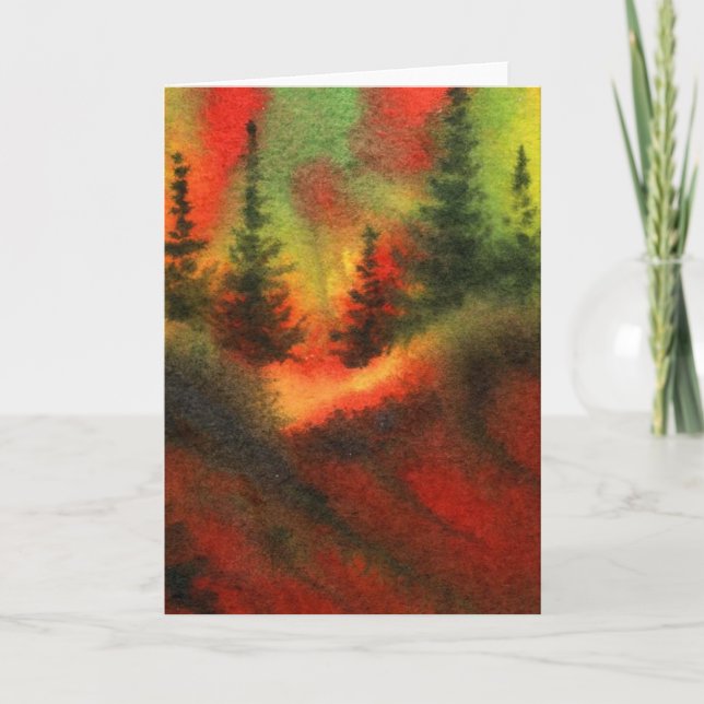 Tarjeta de felicitación Pinescape (Anverso)