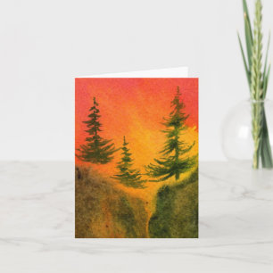 Tarjeta de felicitación Pinescape