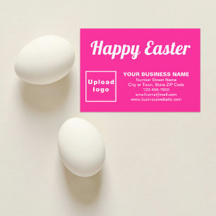Tarjeta de felicitación Pink Easter Business Flat