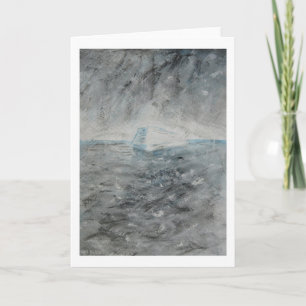 Tarjeta de felicitación - Pintura de "Iceberg"