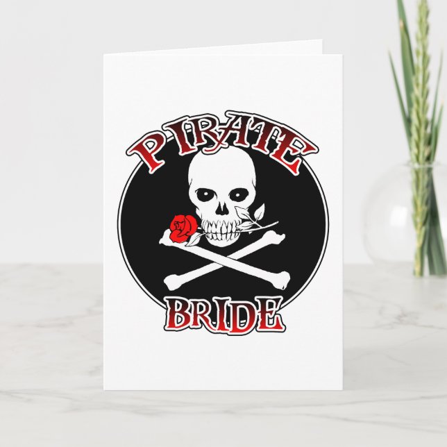 Tarjeta de felicitación Pirate Bride (Anverso)