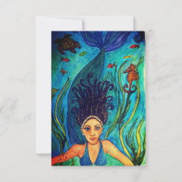 Tarjeta de felicitación plana