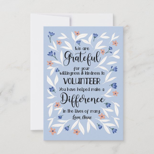 Tarjeta de felicitación plana (Anverso)