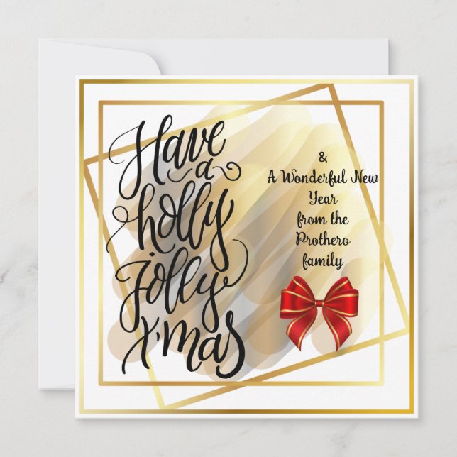 Tarjeta de felicitación plana (Anverso)