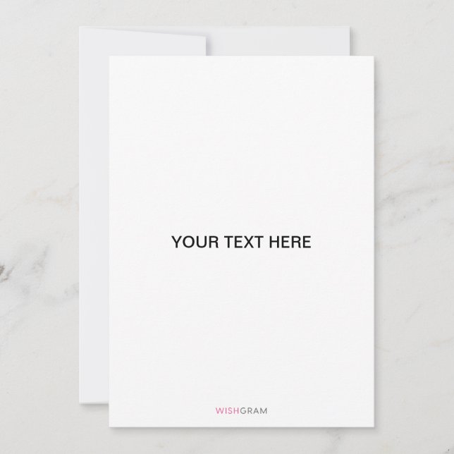 Tarjeta de felicitación plana (Anverso)