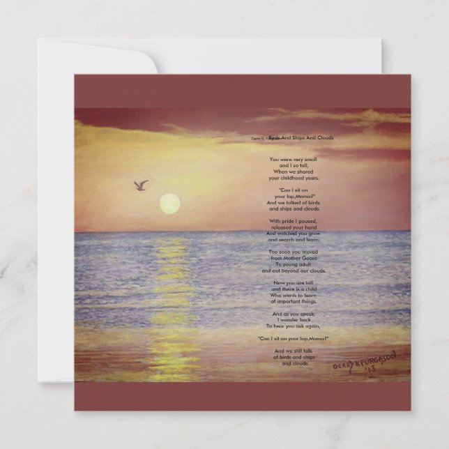 Tarjeta de felicitación plana (Anverso)