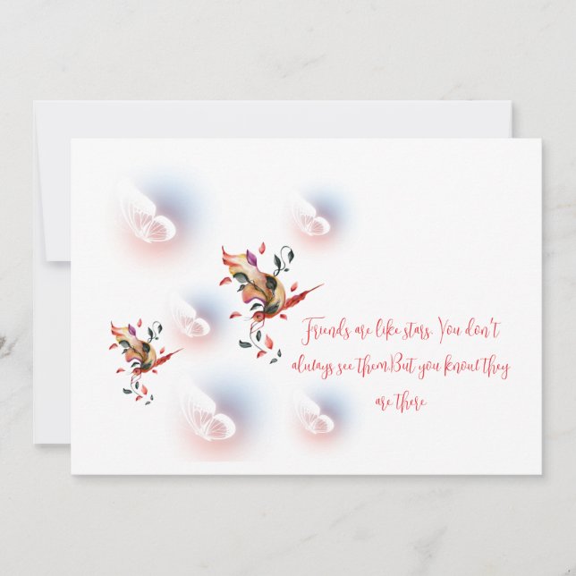 Tarjeta de felicitación plana (Anverso)