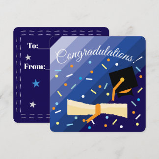 Tarjeta de felicitación plana