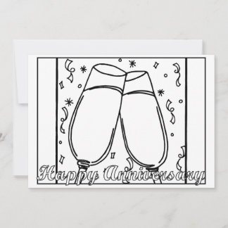 Tarjeta de felicitación plana Aniversario - Colóqu