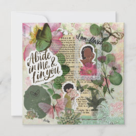 Tarjeta de felicitación plana basada en la fe "Gen