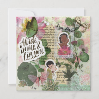 Tarjeta de felicitación plana basada en la fe "Gen